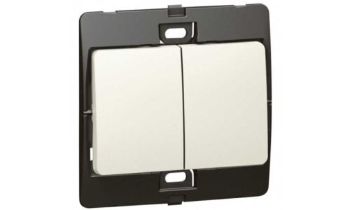 Công tắc Legrand, đôi 1 chiều màu trắng Mallia | 281002 Công tắc Legrand, đôi 1 chiều màu trắng Mallia | 281002