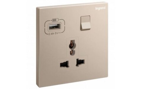 Ổ cắm Legrand, mạng đôi Cat6e màu xám đậm Galion | 282463C3 Ổ cắm Legrand, mạng đôi Cat6e màu xám đậm Galion | 282463C3