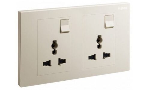 Ổ cắm Legrand, mạng đôi Cat6e màu xám đậm Galion | 282463C3