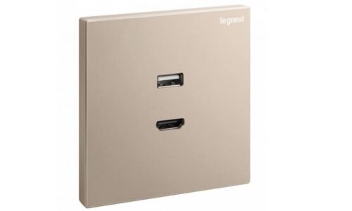 Ổ cắm Legrand, mạng đôi Cat6e màu xám đậm Galion | 282463C3 Ổ cắm Legrand, mạng đôi Cat6e màu xám đậm Galion | 282463C3