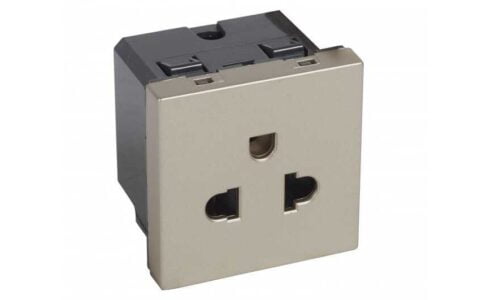 Ổ cắm Legrand, đơn 3 chấu màu champagne Arteor | 570039 Ổ cắm Legrand, đơn 3 chấu màu champagne Arteor | 570039