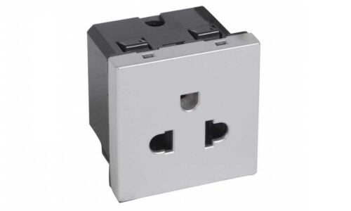 Ổ cắm Legrand, đơn 2 chấu màu bạc Arteor | 571037 Ổ cắm Legrand, đơn 2 chấu màu bạc Arteor | 571037