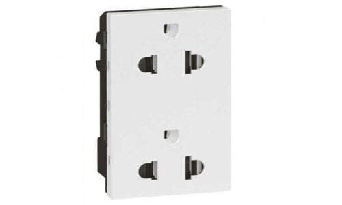 Ổ cắm đơn 2 chấu Legrand, màu trắng Arteor | 572104 Ổ cắm đơn 2 chấu Legrand, màu trắng Arteor | 572104