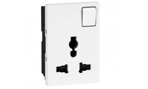 Ổ cắm đơn 2 chấu Legrand, màu trắng Arteor | 572104 Ổ cắm đơn 2 chấu Legrand, màu trắng Arteor | 572104