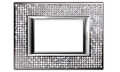 Mặt che Legrand, kim loại xám đậm Axolute Bticino | HB4803XS