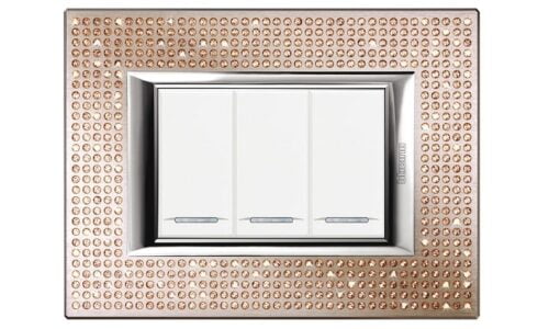 Mặt che Legrand, kim loại xám đậm Axolute Bticino | HB4803XS Mặt che Legrand, kim loại xám đậm Axolute Bticino | HB4803XS